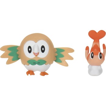 Jazwares pokemon pokemon 5 και 8 εκ. φιγούρα μάχης 2-pack tatsugiri και rowlet - παιχνίδι JW095007-W20 191726755418