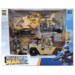 Toys-shop Choice Military Set Φιγούρες Στρατιώτη Με Όχημα, Ελικόπτερο Και Εξαρτήματα JZ106250 106250