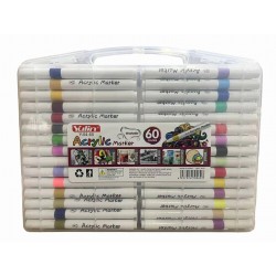 Toys-shop Choice Ακρυλικοί Μαρκαδόροι Washable 60 Χρώματα JK191815 6990225055036