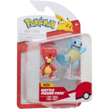 Jazwares Pokemon Pkw3581 Battle Figure Pack Magby And Schiggy Official Detailed Figure, 5 Cm JW095007-W19 191726709220