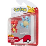 Jazwares Pokemon Pkw3581 Battle Figure Pack Magby and Schiggy Official Detailed Figure, 5 cm Each JW095007-W19 191726709220
