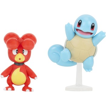Jazwares Pokemon Pkw3581 Battle Figure Pack Magby and Schiggy Official Detailed Figure, 5 cm Each JW095007-W19 191726709220