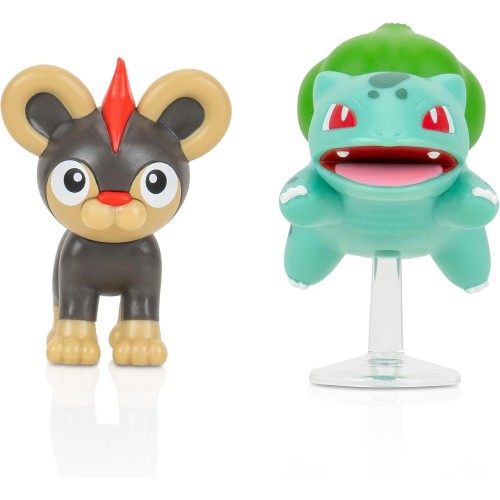 Jazwares Pokemon Battle Figure 2 Pack Litleo Και Bulbasaur 5 Cm W19 JW095007-W19 191726709244