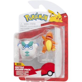 Jazwares Pokemon Battle Figure 2 Pack galarian Darumaka and Charmander 5 W19 JW095007-W19 191726709237