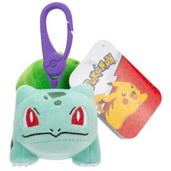 Jazwares Pokemon - Λούτρινα Μπρελόκ 10 Εκ. Bulbasaur Clip-On JW095177-W14 191726727910