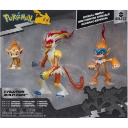 Jazwares Pokemon Select Evolution Multipack Chimchar, Monferno, Infernape, Figures JW004223 191726760665