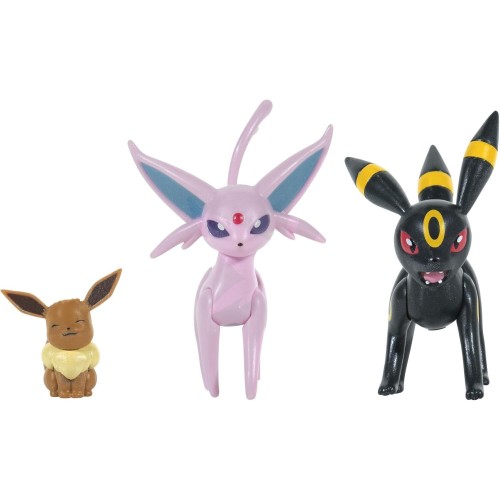 Jazwares Pokemon Select Evolution Multipack Eevee 2, Umbreon, Espeon Φιγούρες JW004222 191726760658