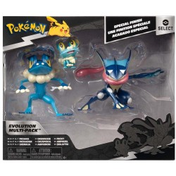Jazwares Pokemon Select Evolution Pack - Includes 2" Froakie, 3" Frogadier And 4.5" Greninja Battle Figures JW003687 19172671033