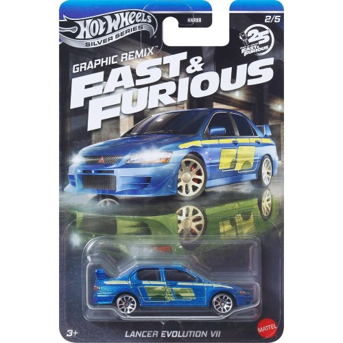 Mattel Hot Wheels Fast & Furious Car, -themed Toy Car (styles May Vary) [walmart Exclusive] HNR88 / JBY47 194735266586