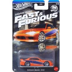 Mattel Hot Wheels Fast & Furious Car, -themed Toy Car (styles May Vary) [walmart Exclusive] HNR88 / JBY48 194735266630