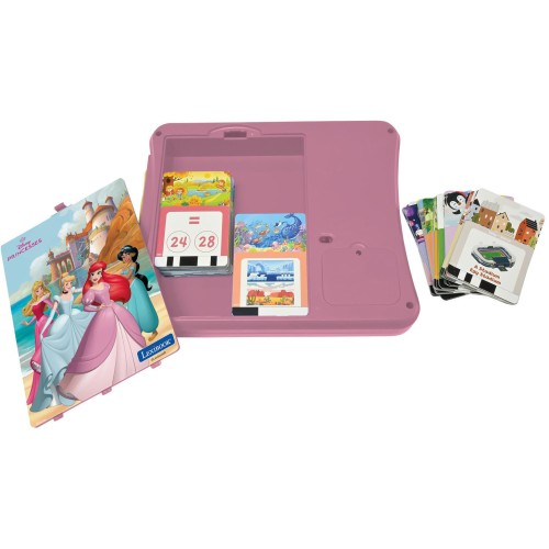 Lexibook Interactive Bilingual Card Reader – Disney Princess Ages 5+ Explore the Magical World of Princesses With the Bilingual 