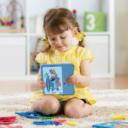 Lexibook Disney Stitch Interactive Bilingual Card Reader - Stitch 4+ Years Little Stitch-themed Card Reader, Which reads Cards i