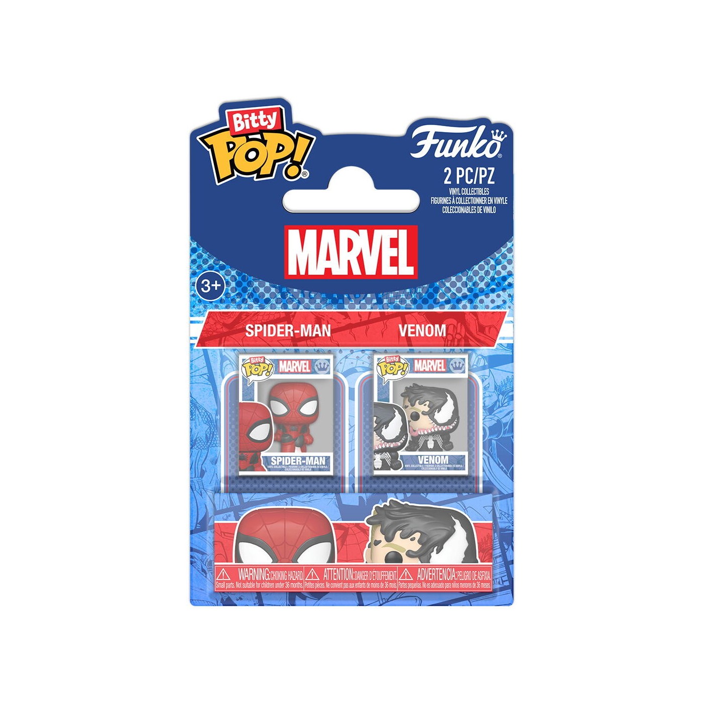 Funko Action Figure Funko POP! Bitty Pop! 2-Pack: Spider-Man - Spider-Man & Venom