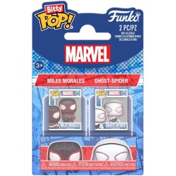 Spiderman Funko Bitty Pop! 2-Pack Marvel: Spider-Man - Miles Morales & Ghost Spider Vinyl Figures 88938 889698889384