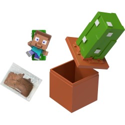 Mattel Minecraft Mini Mode Bloom Blocks Action Figure With Sand Compound (characters May Vary) HTK99 / JKF67 194735348534