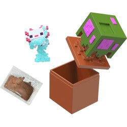 Mattel Minecraft Mini Mode Bloom Blocks Action Figure With Sand Compound (characters May Vary) HTK99 / JKF68 194735348541