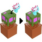 mattel minecraft mini φιγούρες εξορυξης mc airborne axolotl HTK99 / JKF68 194735348541