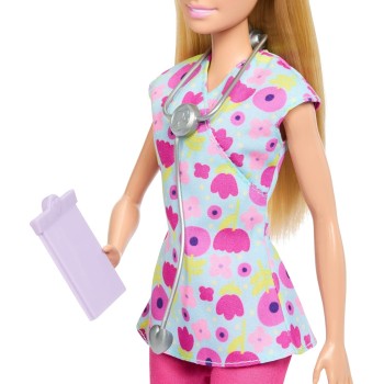 Mattel Barbie Σετ Επαγγελματα Με Παιδακια 6 Σχεδια Careers Baby Doctor Doll JCR71 / JMK12 194735378746