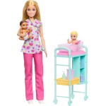 Mattel Barbie Σετ Επαγγελματα Με Παιδακια 6 Σχεδια Careers Baby Doctor Doll JCR71 / JMK12 194735378746