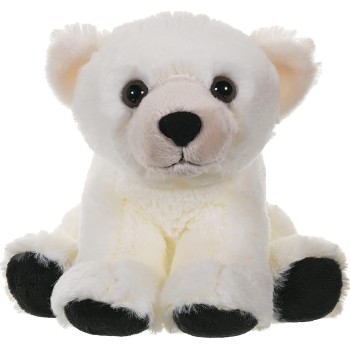 wild republic  polar bear baby plush, cuddlekins cuddly soft toys, kids gif 10845 092389108453