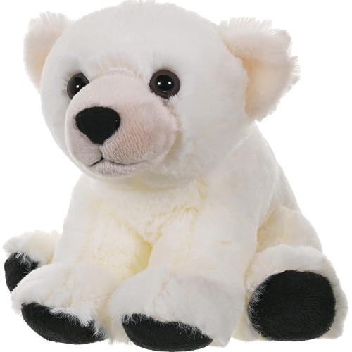 wild republic  polar bear baby plush, cuddlekins cuddly soft toys, kids gif 10845 092389108453