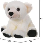 wild republic  polar bear baby plush, cuddlekins cuddly soft toys, kids gif 10845 092389108453