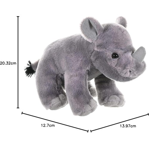 Wild Republic republic rhino baby plush soft toy, cuddlekins cuddly toys, gifts for kids  10846 092389108460