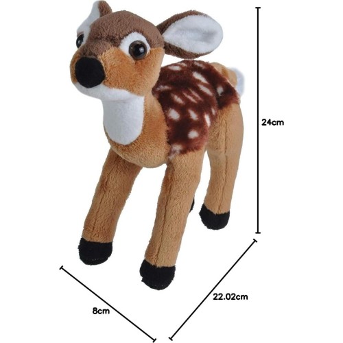 Wild Republic republic fawn plush soft toy, cuddlekins cuddly toys, gifts for kids 20cm 10983 092389109832
