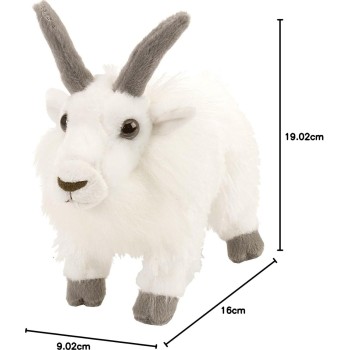 Wild Republic republic mountain goat plush, cuddlekins mini, stuffed animal, plush toy, g 11473 092389114737