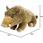 Wild Republic republic  boar, stuffed animal, plush toy, gifts for kids, cuddlekins 12 in 12260 092389122602