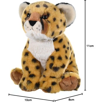 Wild Republic republic cheetah cub plush, stuffed animal, plush toy, gifts for kids, cudd 19343 092389193435