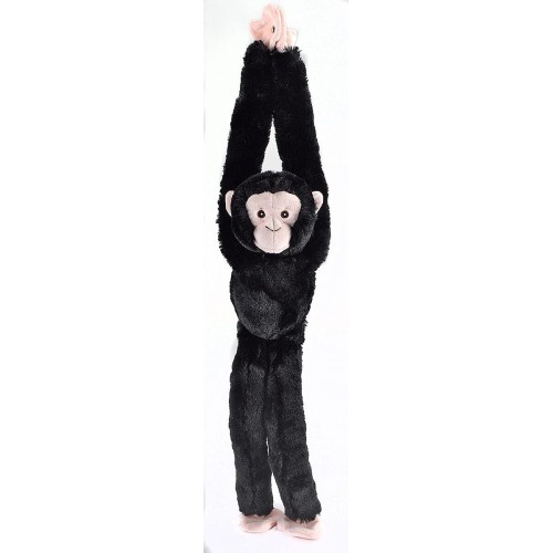 wild republic ecokins hanging chimpanzee, stuffed animal, 22 inches, gift f 25768 092389257687