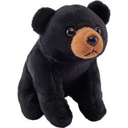 wild republic pocketkins eco  bear, stuffed animal, 5 inches, plush toy, ma 27251 092389272512