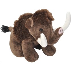 Wild Republic republic pocketkins eco woolly mammoth, stuffed animal, 5 inches, plush toy 27745 092389277456