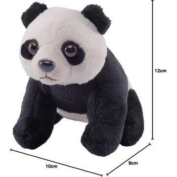 Wild Republic republic pocketkins eco panda, stuffed animal, 5 inches, plush toy, made fr 27746 092389277463