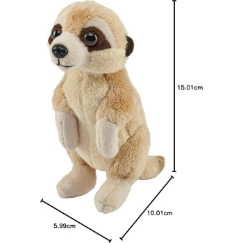 Wild Republic Republic Pocketkins Eco Meerkat, Λούτρινο Ζωάκι, 13Cm 27756 092389277562