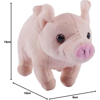 Wild Republic republic pocketkins eco pig, stuffed animal, 5 inches, plush toy, made from 27758 092389277586