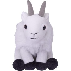 Wild Republic republic pocketkins eco mountain goat, stuffed animal, 5 inches, plush toy, 27759 092389277593