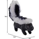 Wild Republic republic pocketkins eco skunk, stuffed animal, 5 inches, plush toy, made fr 27768 092389277685