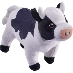 Wild Republic republic pocketkins eco cow, stuffed animal, 5 inches, plush toy, made from 27803 092389278033