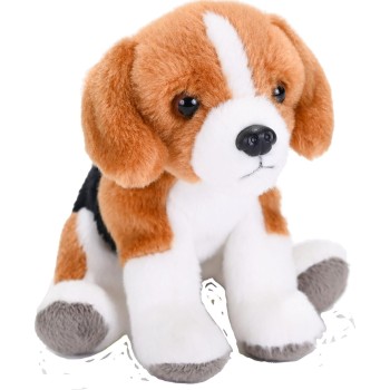 Wild Republic republic pocketkins eco beagle, stuffed animal, 5 inches, plush toy, made f 27805 092389278057