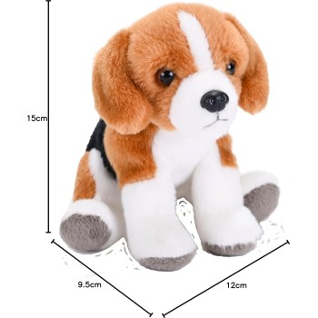 Wild Republic republic pocketkins eco beagle, stuffed animal, 5 inches, plush toy, made f 27805 092389278057