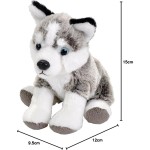 Wild Republic republic pocketkins eco husky, λούτρινο ζωάκι, 5 ιντσών, βελούδινο παιχνίδι, φτιαγμένο από 27807 092389278071