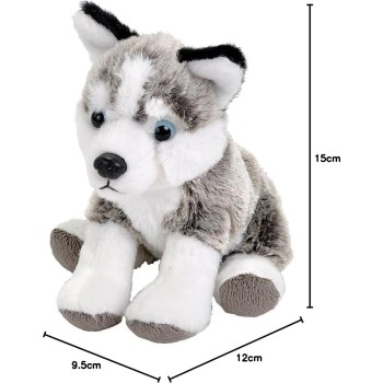 Wild Republic republic pocketkins eco husky, λούτρινο ζωάκι, 5 ιντσών, βελούδινο παιχνίδι, φτιαγμένο από 27807 092389278071