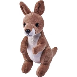 Wild Republic republic pocketkins eco kangaroo, stuffed animal, 5 inches, plush toy, made 27817 092389278170