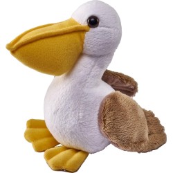 Wild Republic republic pocketkins eco pelican, stuffed animal, 5 inches, plush toy, made  27820 092389278200