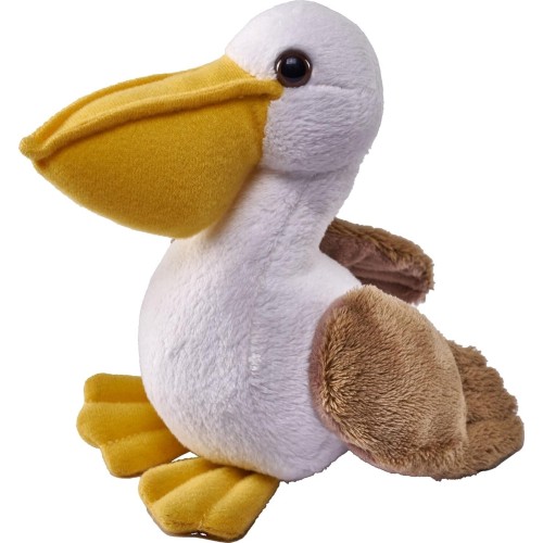 Wild Republic republic pocketkins eco pelican, stuffed animal, 5 inches, plush toy, made  27820 092389278200