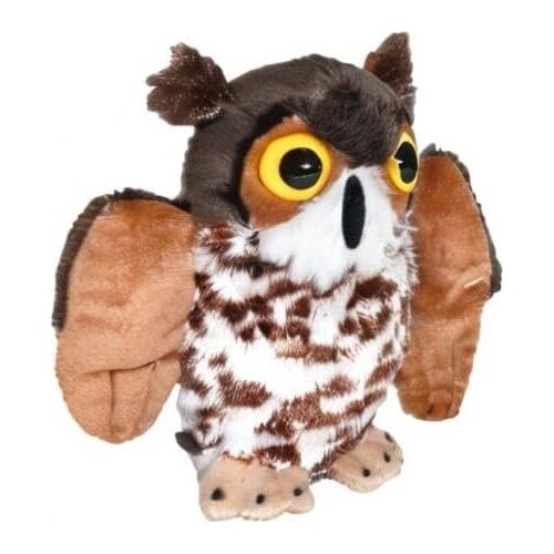 Wild Republic Pocketkins Great Horn Κουκουβάγια, Λούτρινο Ζωάκι, 13 Cm 27881 092389278811