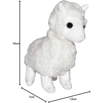 Wild Republic republic pocketkins eco alpaca, stuffed animal, 5 inches, plush toy, made f 27882 092389278828