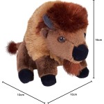 Wild Republic republic pocketkins eco bison, stuffed animal, 5 inches, plush toy, made fr 27891 092389278910